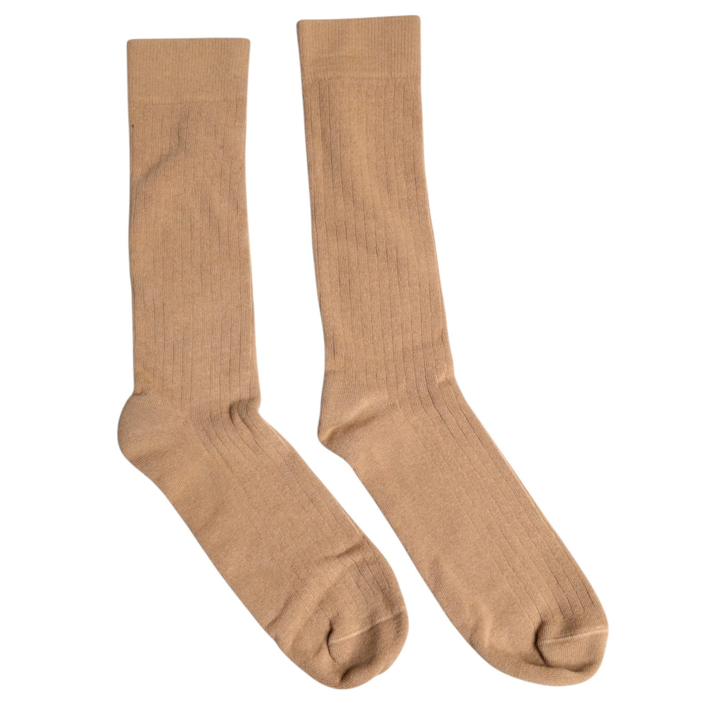 Dolce & Gabbana Brown Solid Cotton Mid Calf Men Socks - Beyzy Store - Dolce & Gabbana