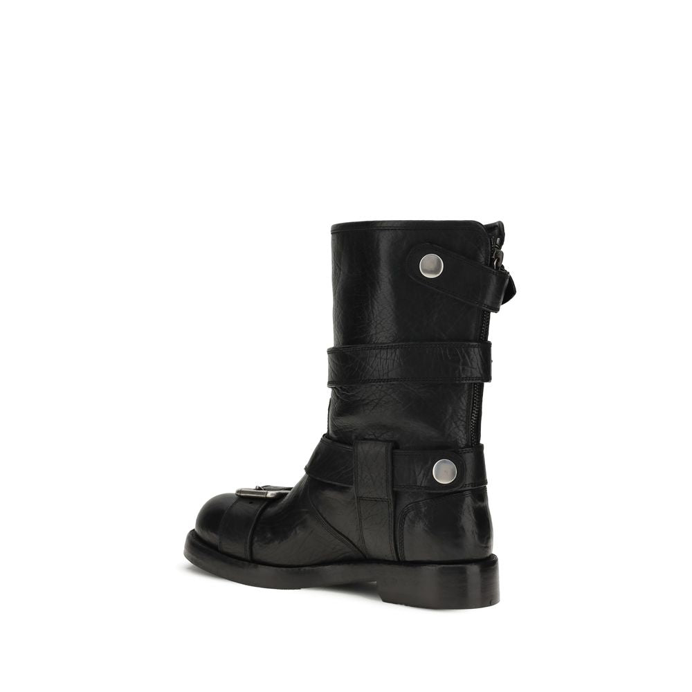 Dolce & Gabbana Buckled leather Boots - Beyzy Store - Dolce & Gabbana