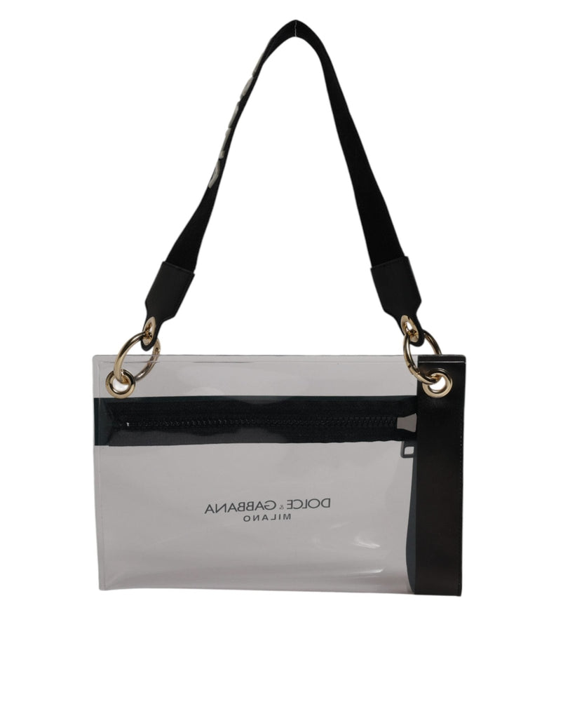 Dolce & Gabbana Clear PVC Leather Pouch Shoulder Strap Bag - Beyzy Store - Dolce & Gabbana