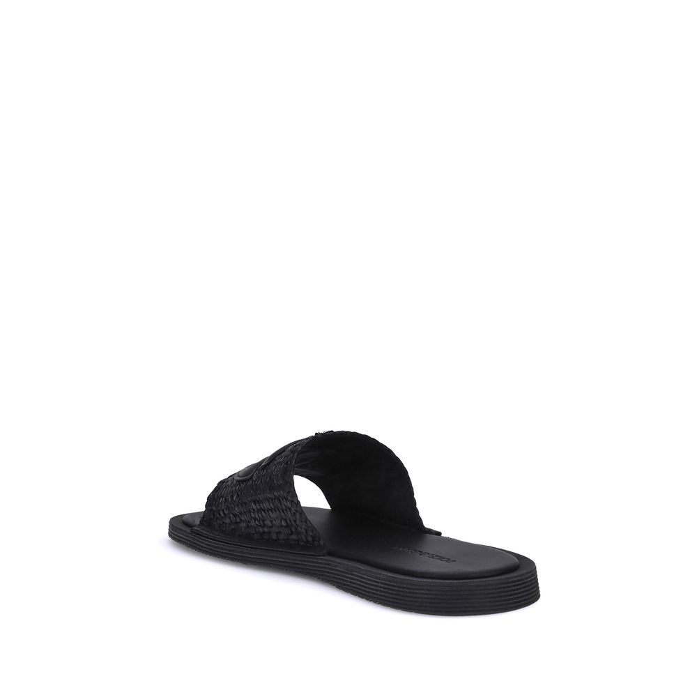 Dolce & Gabbana Crochet raffia Sandals - Beyzy Store - Dolce & Gabbana