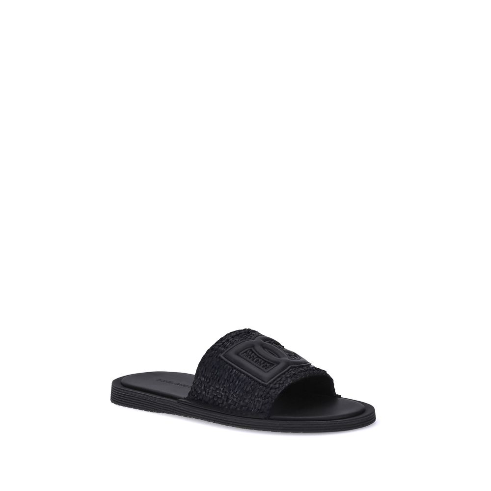 Dolce & Gabbana Crochet raffia Sandals - Beyzy Store - Dolce & Gabbana
