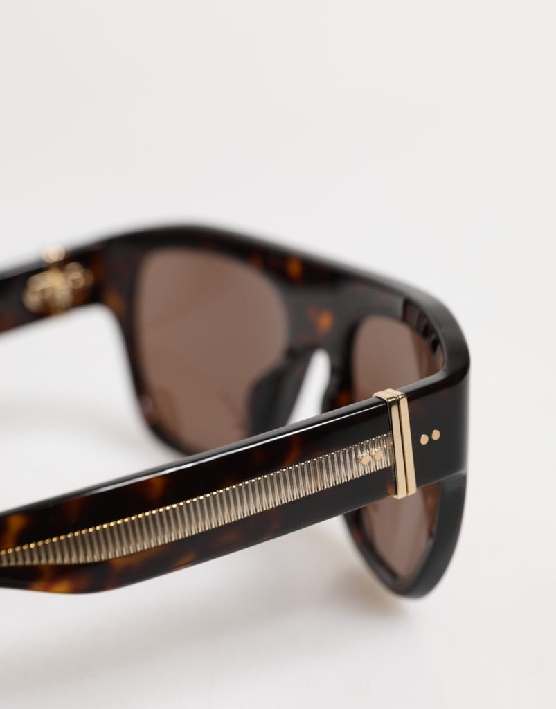 Dolce & Gabbana Dark Brown Havana DG4398F Square Frame Eyewear Sunglasses - Beyzy Store - Dolce & Gabbana