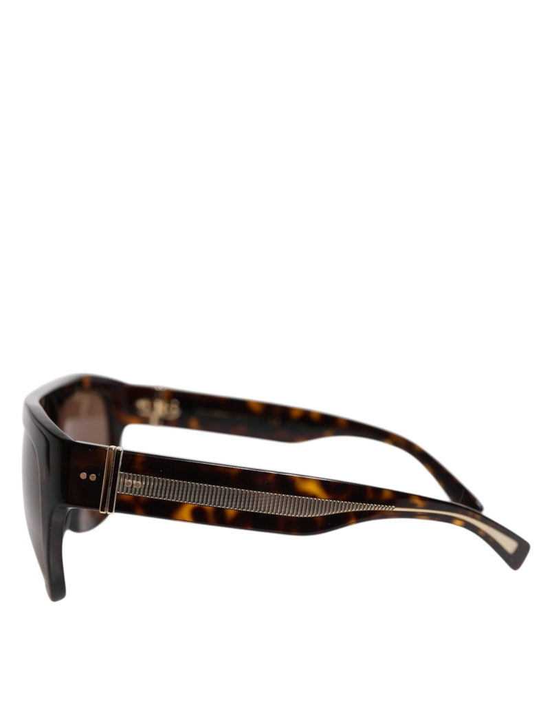 Dolce & Gabbana Dark Brown Havana DG4398F Square Frame Eyewear Sunglasses - Beyzy Store - Dolce & Gabbana