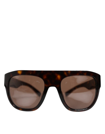 Dolce & Gabbana Dark Brown Havana DG4398F Square Frame Eyewear Sunglasses - Beyzy Store - Dolce & Gabbana