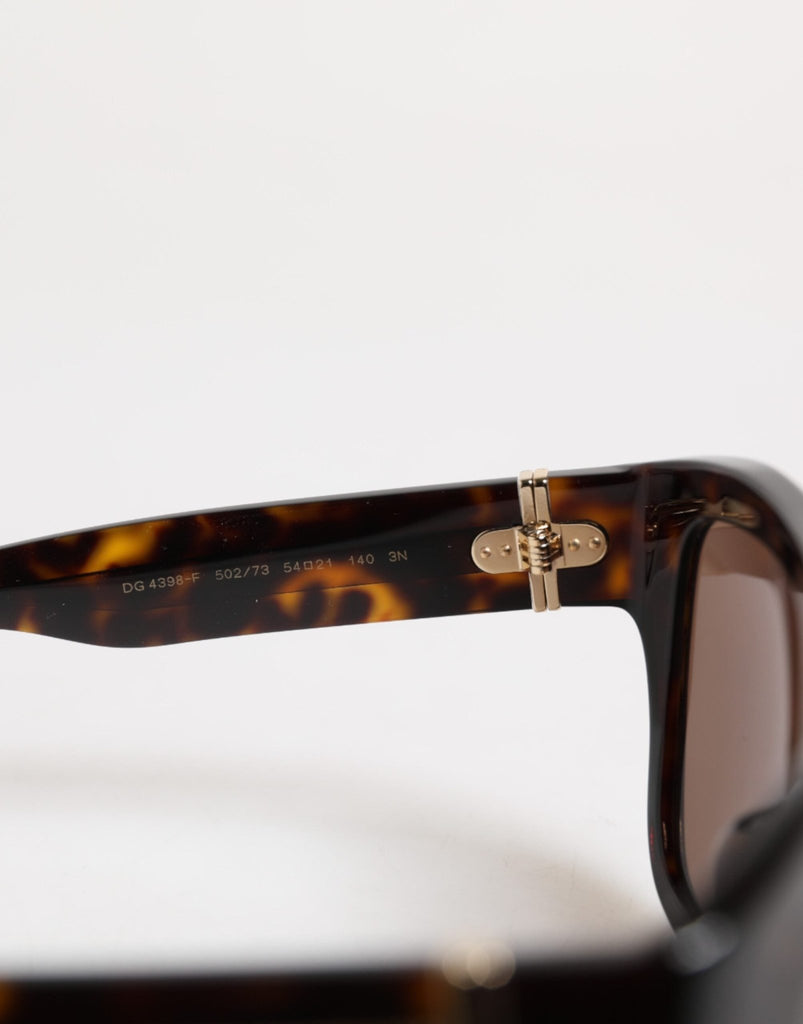 Dolce & Gabbana Dark Brown Havana DG4398F Square Frame Eyewear Sunglasses - Beyzy Store - Dolce & Gabbana