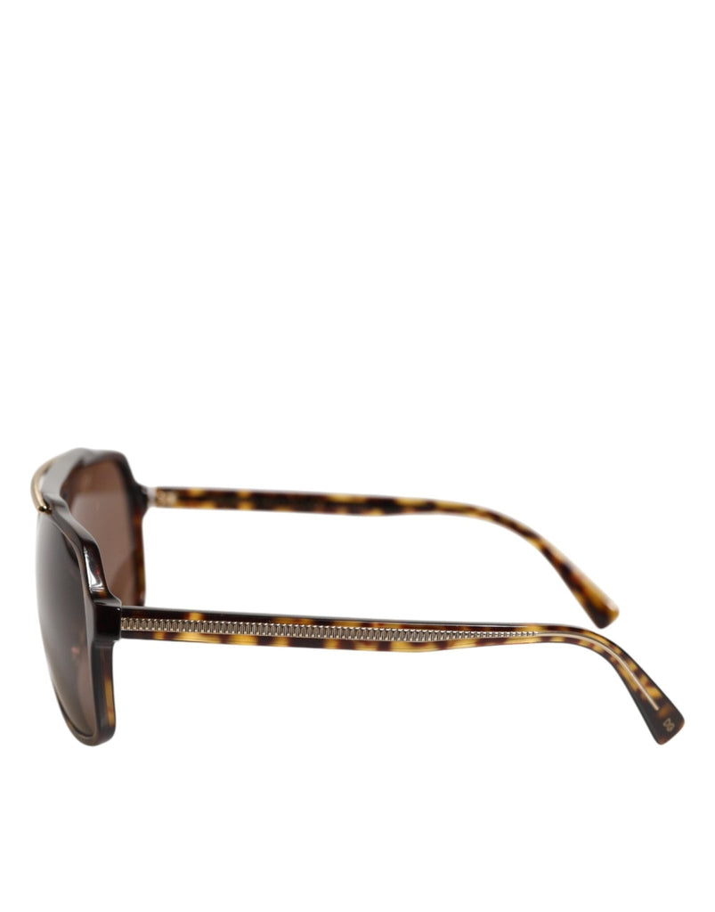 Dolce & Gabbana Dark Brown Tortoise Shell Pilot Frame Sunglasses - Beyzy Store - Dolce & Gabbana
