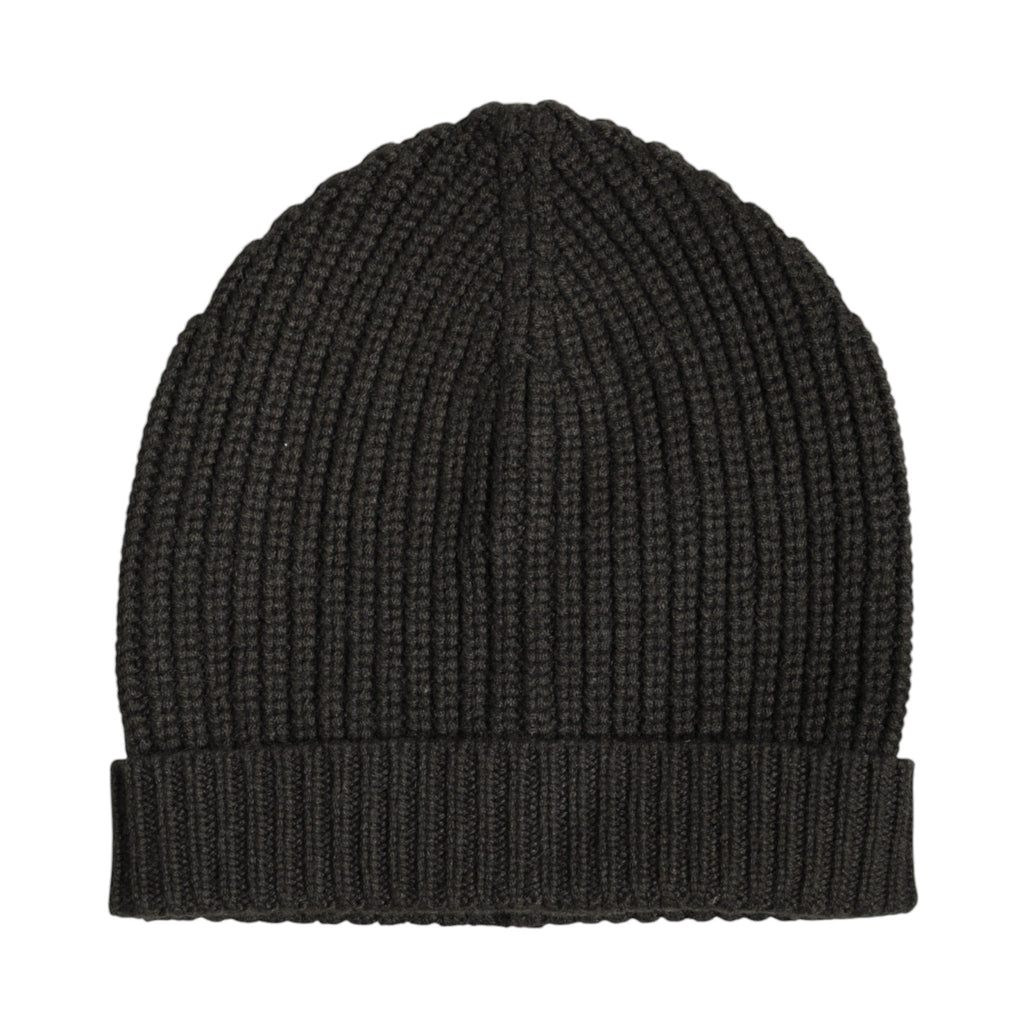 Dolce & Gabbana Dark Gray Cashmere Knit Winter Beanie Hat - Beyzy Store - Dolce & Gabbana