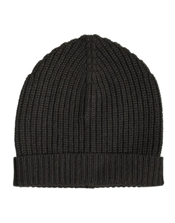 Dolce & Gabbana Dark Gray Cashmere Knit Winter Beanie Hat - Beyzy Store - Dolce & Gabbana