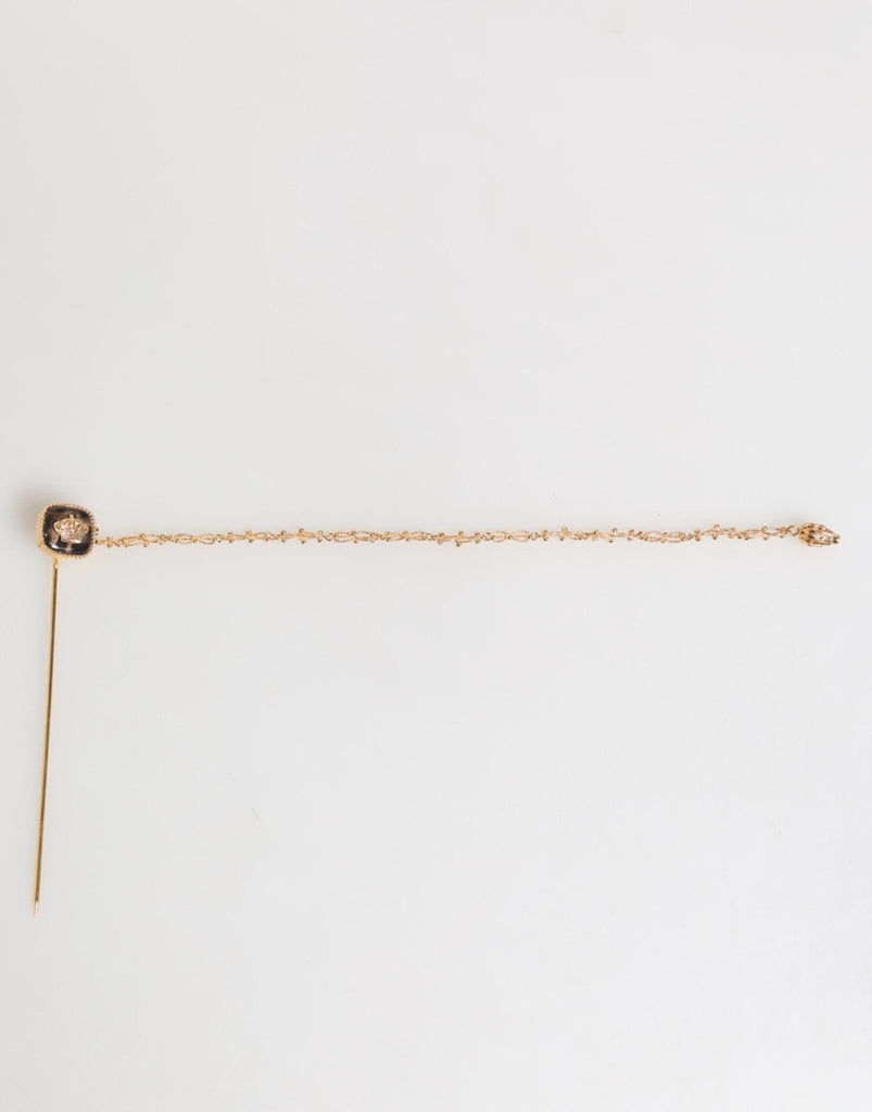 Dolce & Gabbana DG Crown Gold Chain Mens Accessories Brooch Lapel Pin - Beyzy Store - Dolce & Gabbana