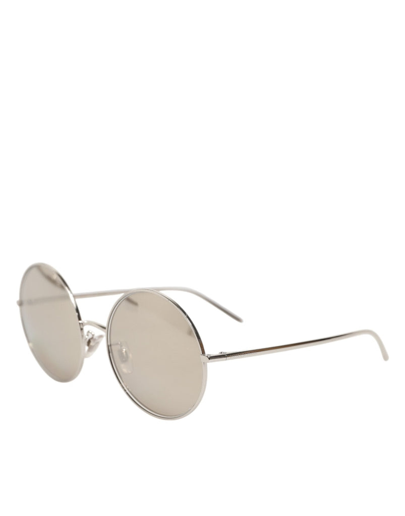 Dolce & Gabbana DG2215K Silver Metal Round Shades Eyewear Sunglasses - Beyzy Store - Dolce & Gabbana