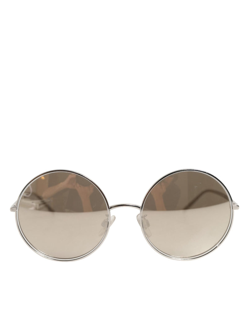 Dolce & Gabbana DG2215K Silver Metal Round Shades Eyewear Sunglasses - Beyzy Store - Dolce & Gabbana