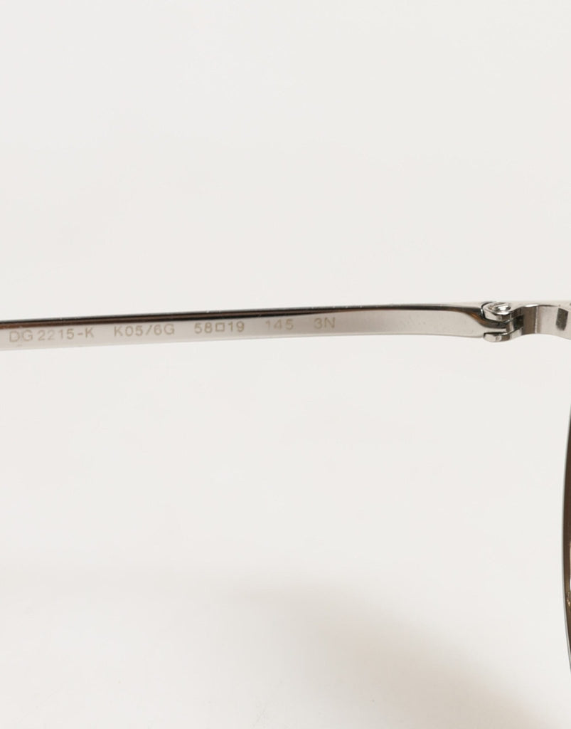 Dolce & Gabbana DG2215K Silver Metal Round Shades Eyewear Sunglasses - Beyzy Store - Dolce & Gabbana