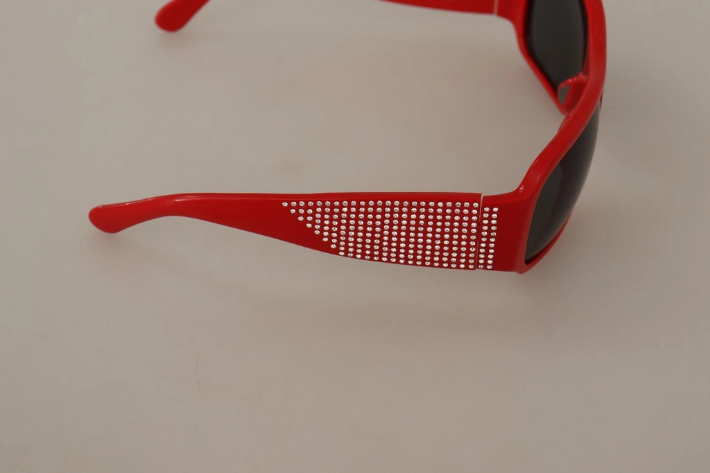 Dolce & Gabbana DG4027 Red Crystal Black Lens Shades Sunglasses - Beyzy Store - Dolce & Gabbana