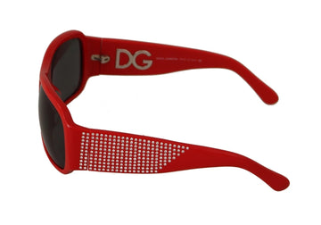 Dolce & Gabbana DG4027 Red Crystal Black Lens Shades Sunglasses - Beyzy Store - Dolce & Gabbana
