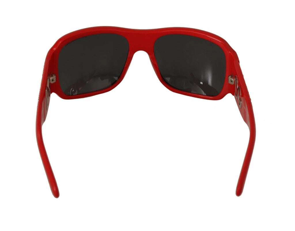 Dolce & Gabbana DG4027 Red Crystal Black Lens Shades Sunglasses - Beyzy Store - Dolce & Gabbana