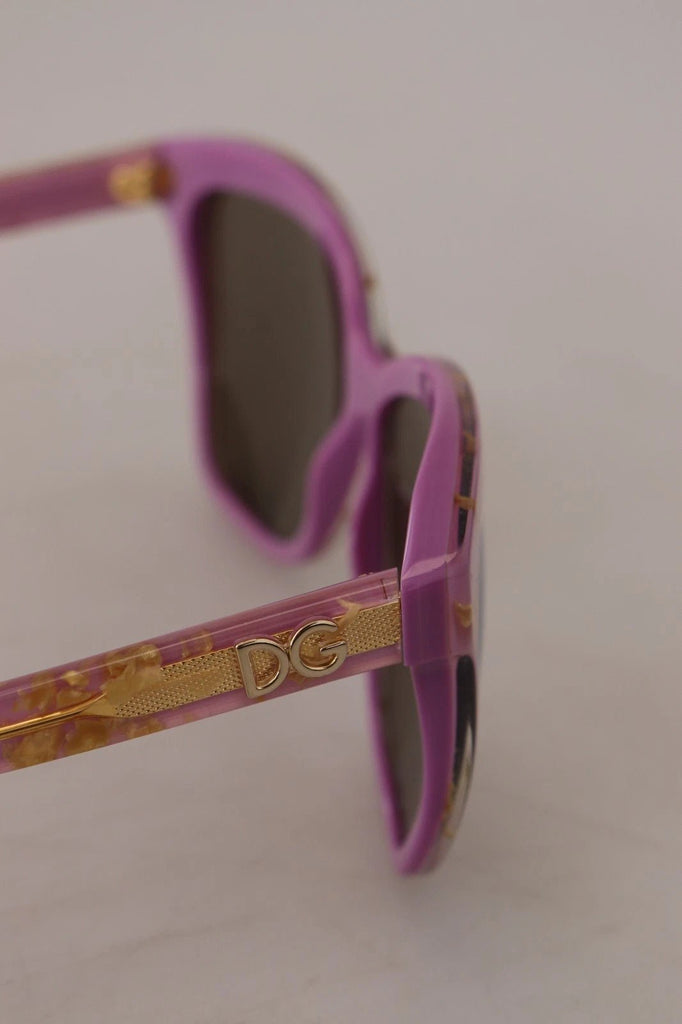 Dolce & Gabbana DG4251 Pink Gold Full Rim Rectangle Frame Shades - Beyzy Store - Dolce & Gabbana
