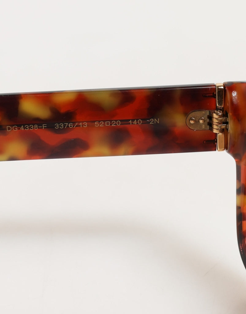 Dolce & Gabbana DG4338F Brown Havana Full Rim Round Lenses Sunglasses - Beyzy Store - Dolce & Gabbana