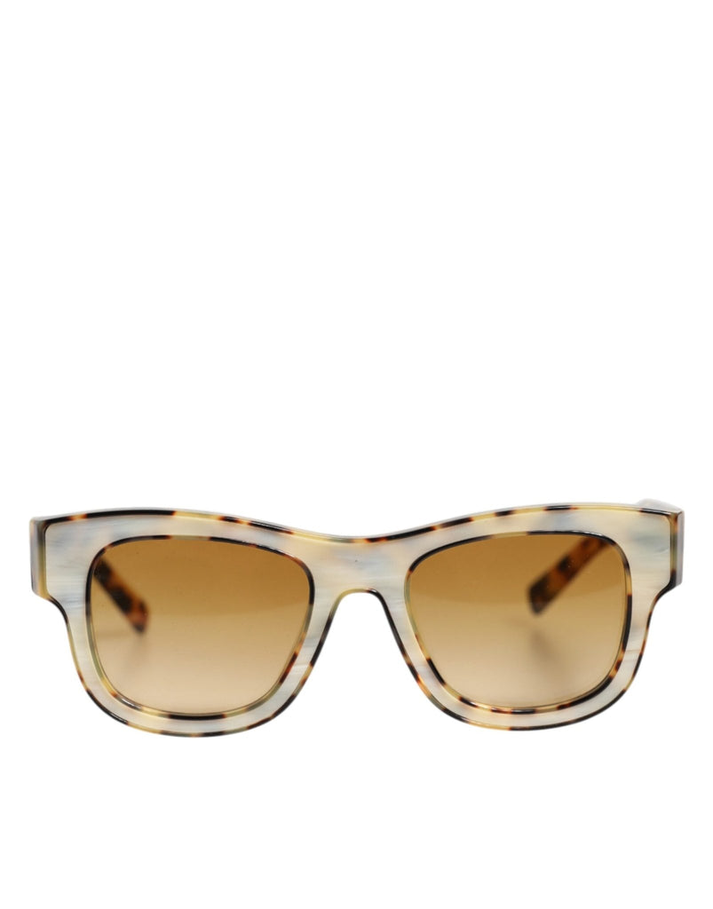 Dolce & Gabbana DG4379F White Tortoiseshell Gradient Acetate Shades Sunglasses - Beyzy Store - Dolce & Gabbana
