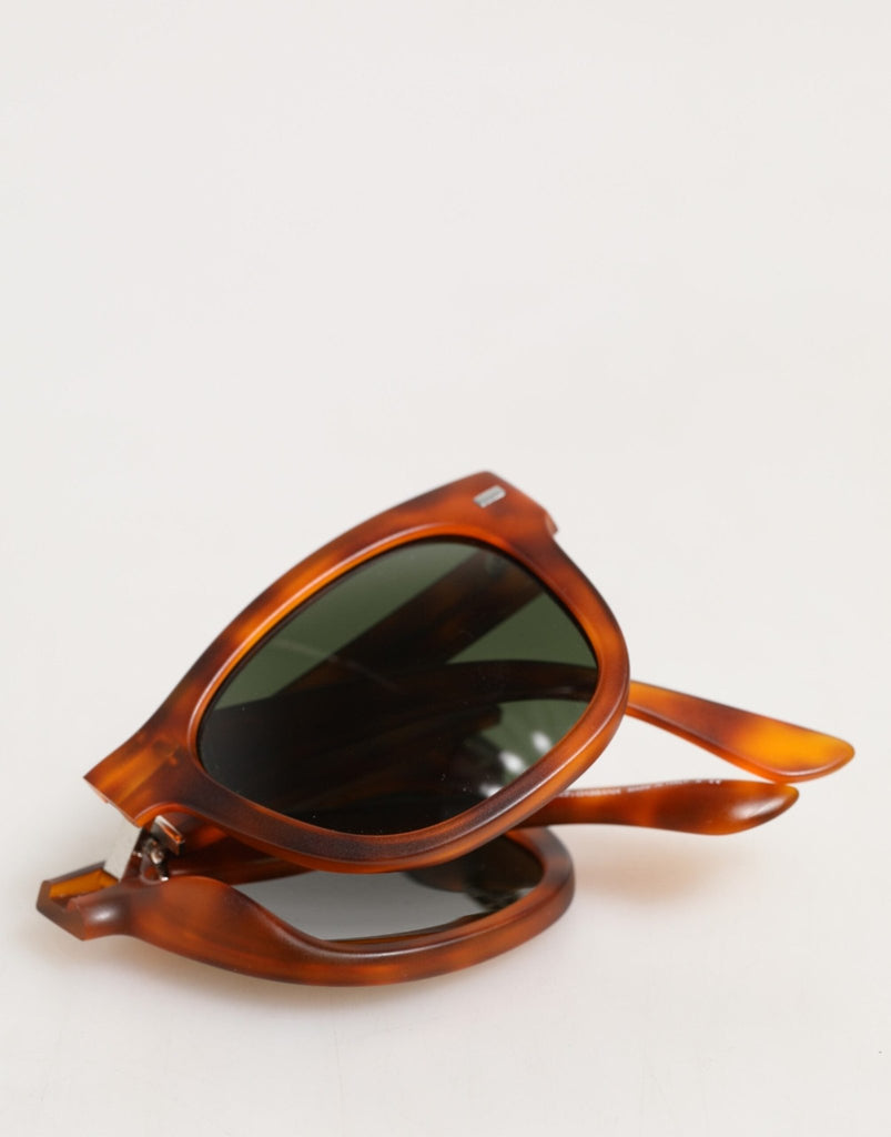 Dolce & Gabbana DG6089 Havana Full Rim Round Lenses Foldable Sunglasses - Beyzy Store - Dolce & Gabbana