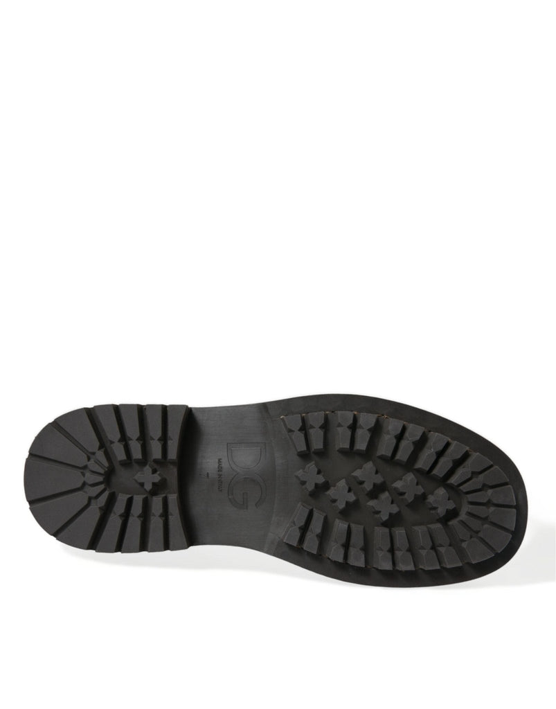 Dolce & Gabbana Elegant Mens Leather Derby Dress Shoes - Beyzy Store - Dolce & Gabbana