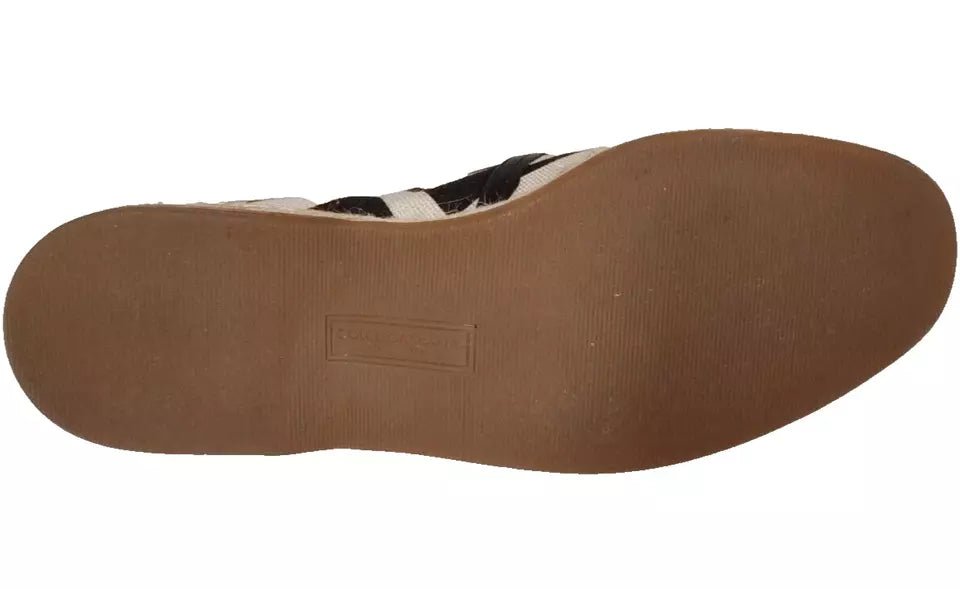 Dolce & Gabbana Elegant Striped Leather Espadrilles - Beyzy Store - Dolce & Gabbana