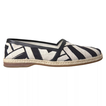 Dolce & Gabbana Elegant Striped Leather Espadrilles - Beyzy Store - Dolce & Gabbana