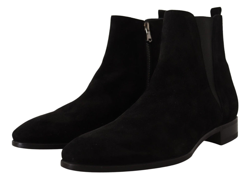 Dolce & Gabbana Elegant Suede Leather Chelsea Boots - Beyzy Store - Dolce & Gabbana