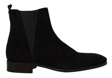 Dolce & Gabbana Elegant Suede Leather Chelsea Boots - Beyzy Store - Dolce & Gabbana