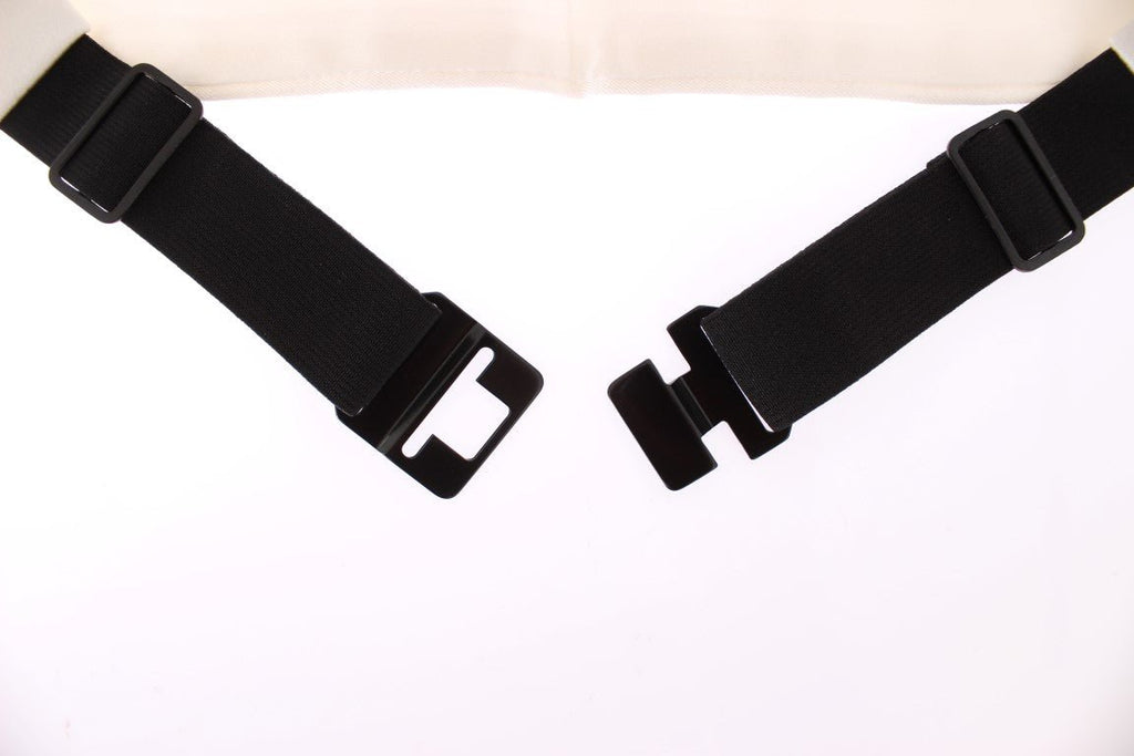 Dolce & Gabbana Elegant White Silk Cummerbund - Beyzy Store - Dolce & Gabbana