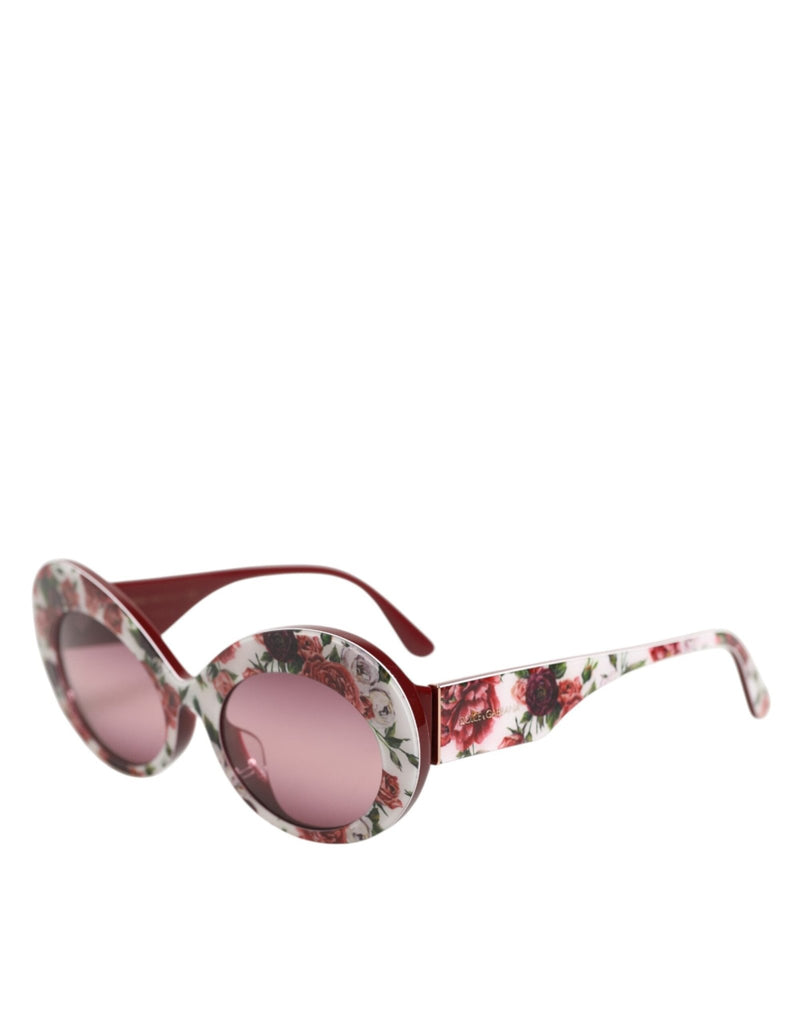 Dolce & Gabbana Floral Printed Acetate Oval Eyewear Sunglasses - Beyzy Store - Dolce & Gabbana