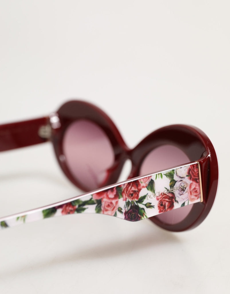 Dolce & Gabbana Floral Printed Acetate Oval Eyewear Sunglasses - Beyzy Store - Dolce & Gabbana