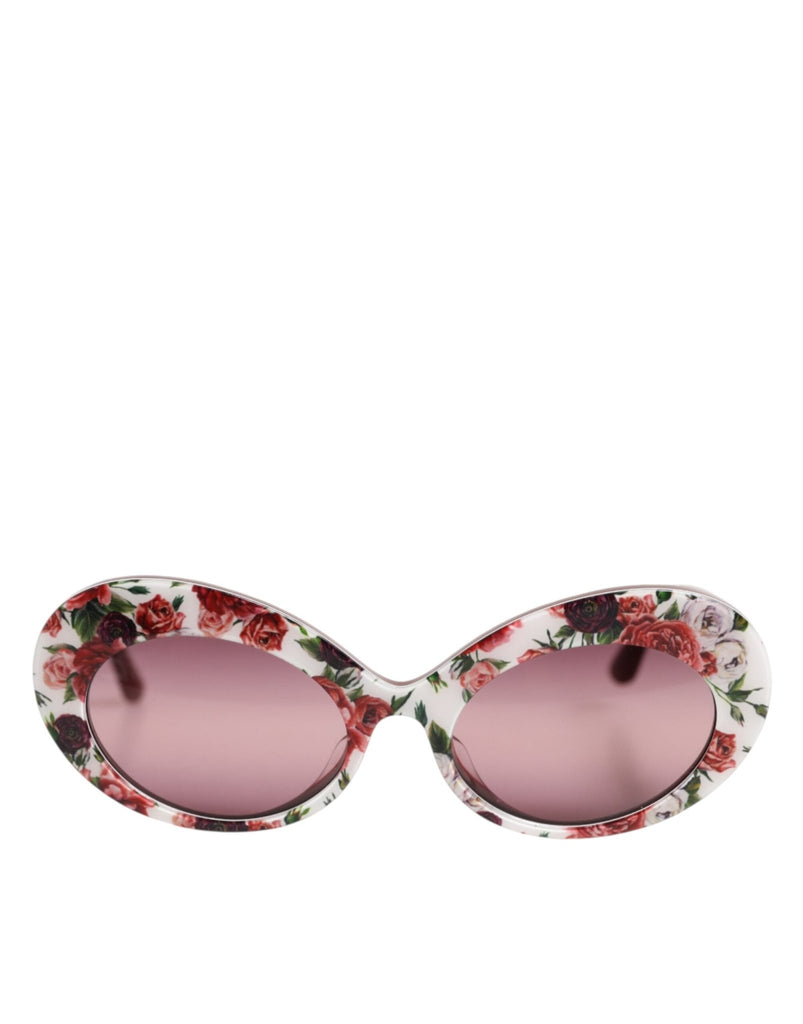 Dolce & Gabbana Floral Printed Acetate Oval Eyewear Sunglasses - Beyzy Store - Dolce & Gabbana