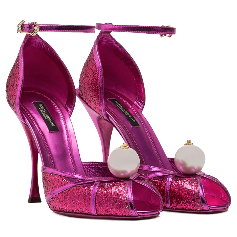 Dolce & Gabbana Fuchsia Calfskin Sandal - Beyzy Store - Dolce & Gabbana