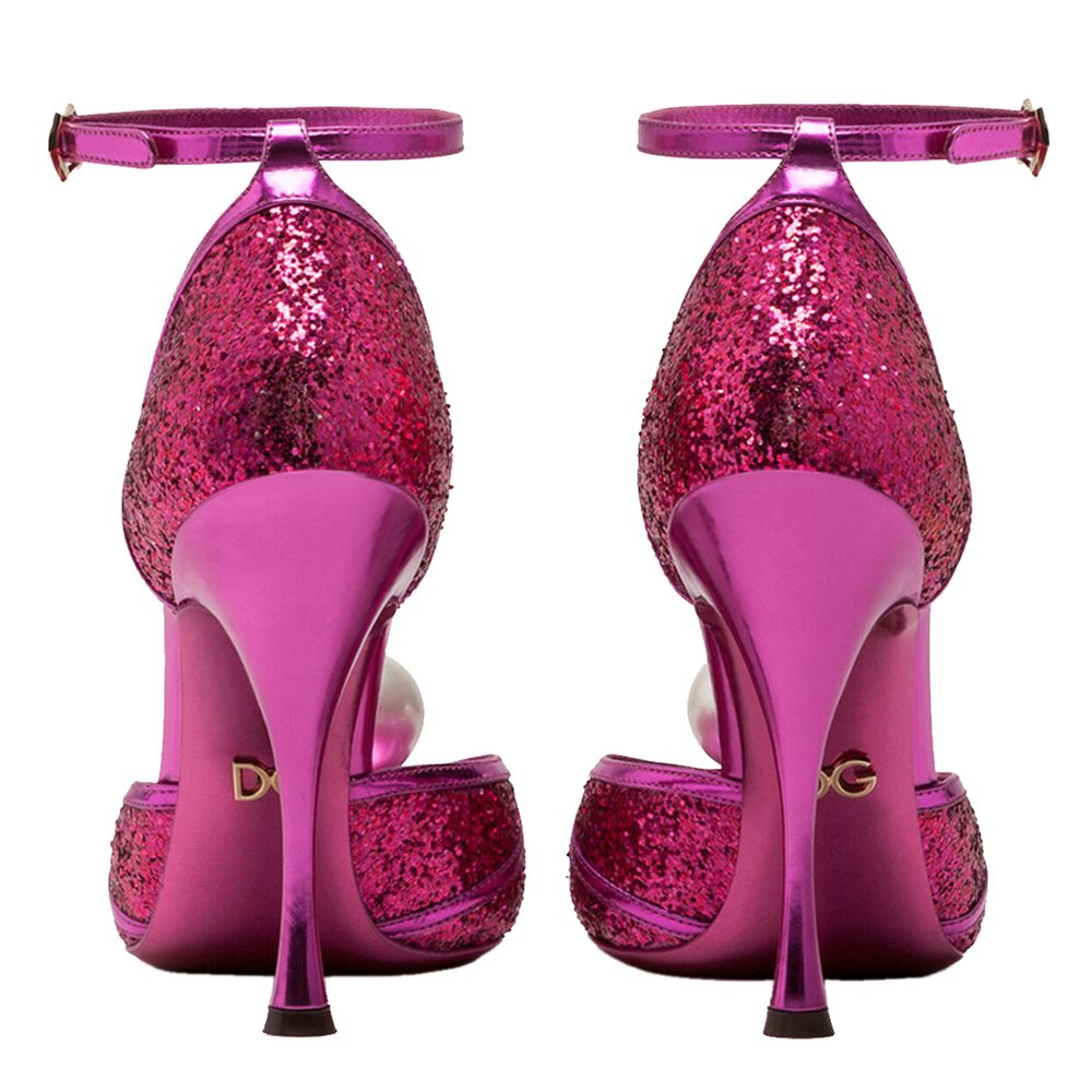 Dolce & Gabbana Fuchsia Calfskin Sandal - Beyzy Store - Dolce & Gabbana