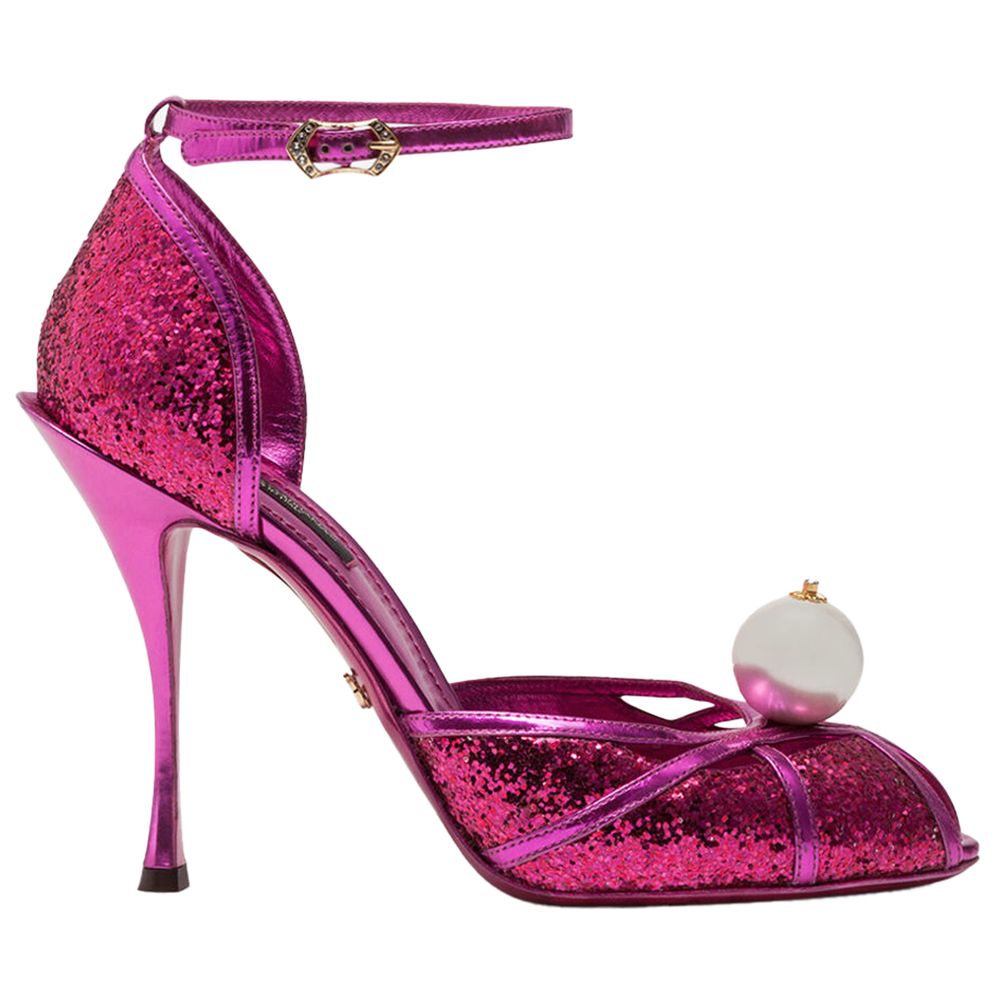 Dolce & Gabbana Fuchsia Calfskin Sandal - Beyzy Store - Dolce & Gabbana