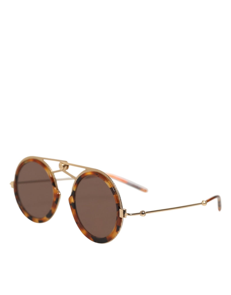 Dolce & Gabbana Gold Havana Frame DG Fatto A Mano Eyewea Sunglasses - Beyzy Store - Dolce & Gabbana