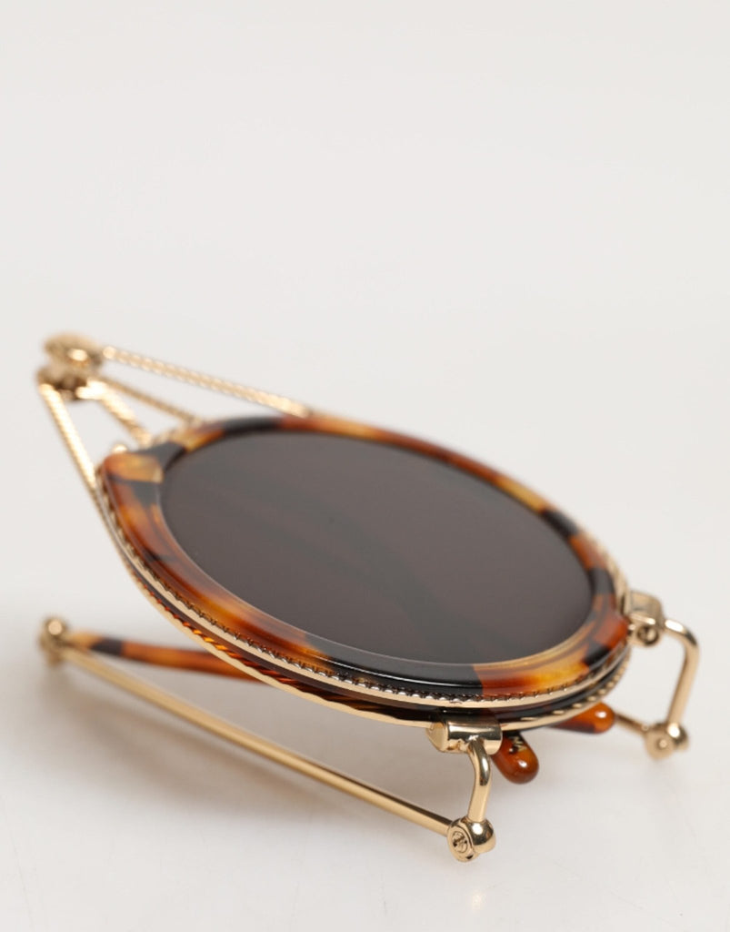 Dolce & Gabbana Gold Havana Frame DG Fatto A Mano Eyewea Sunglasses - Beyzy Store - Dolce & Gabbana