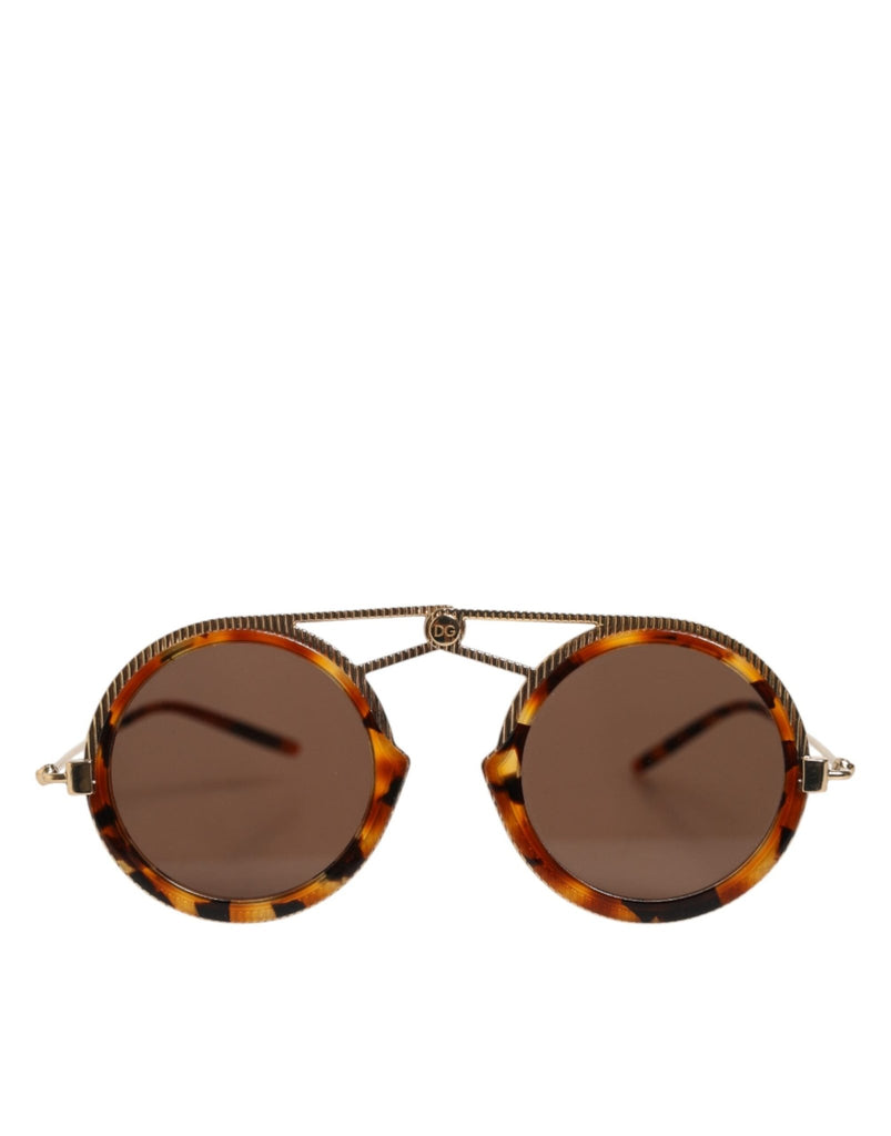 Dolce & Gabbana Gold Havana Frame DG Fatto A Mano Eyewea Sunglasses - Beyzy Store - Dolce & Gabbana