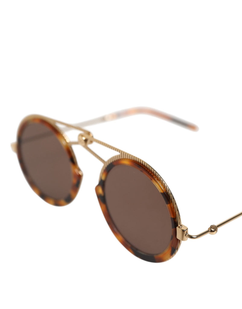 Dolce & Gabbana Gold Havana Frame DG Fatto A Mano Eyewea Sunglasses - Beyzy Store - Dolce & Gabbana