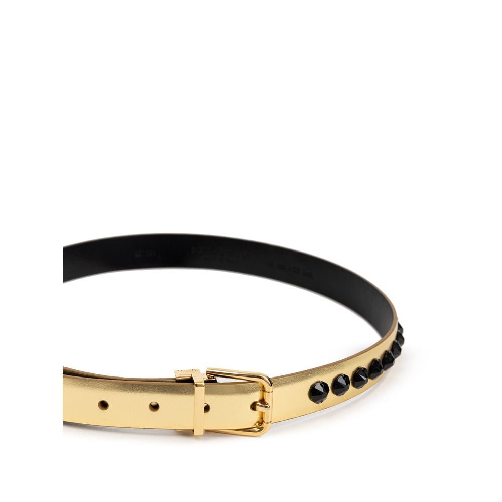 Dolce & Gabbana Gold Leather Belt - Beyzy Store - Dolce & Gabbana