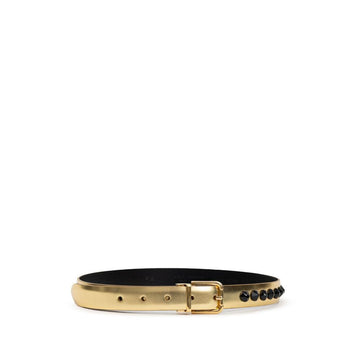 Dolce & Gabbana Gold Leather Belt - Beyzy Store - Dolce & Gabbana