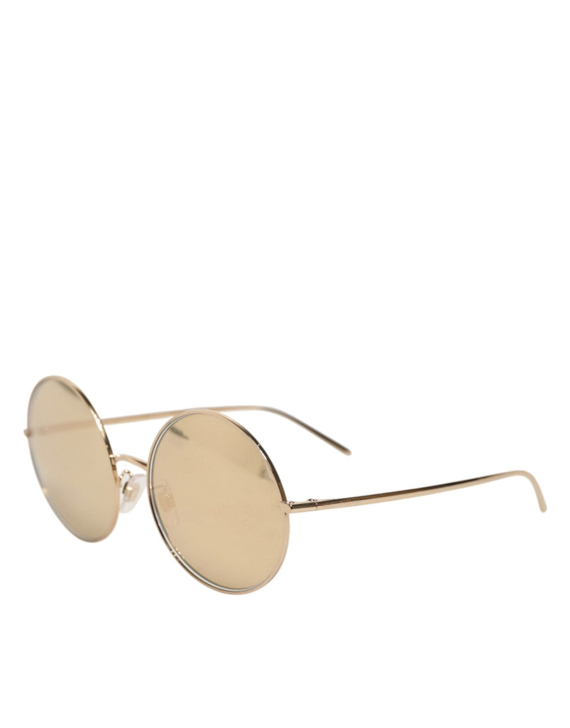 Dolce & Gabbana Gold Metal Round Shades Eyewear Sunglasses - Beyzy Store - Dolce & Gabbana