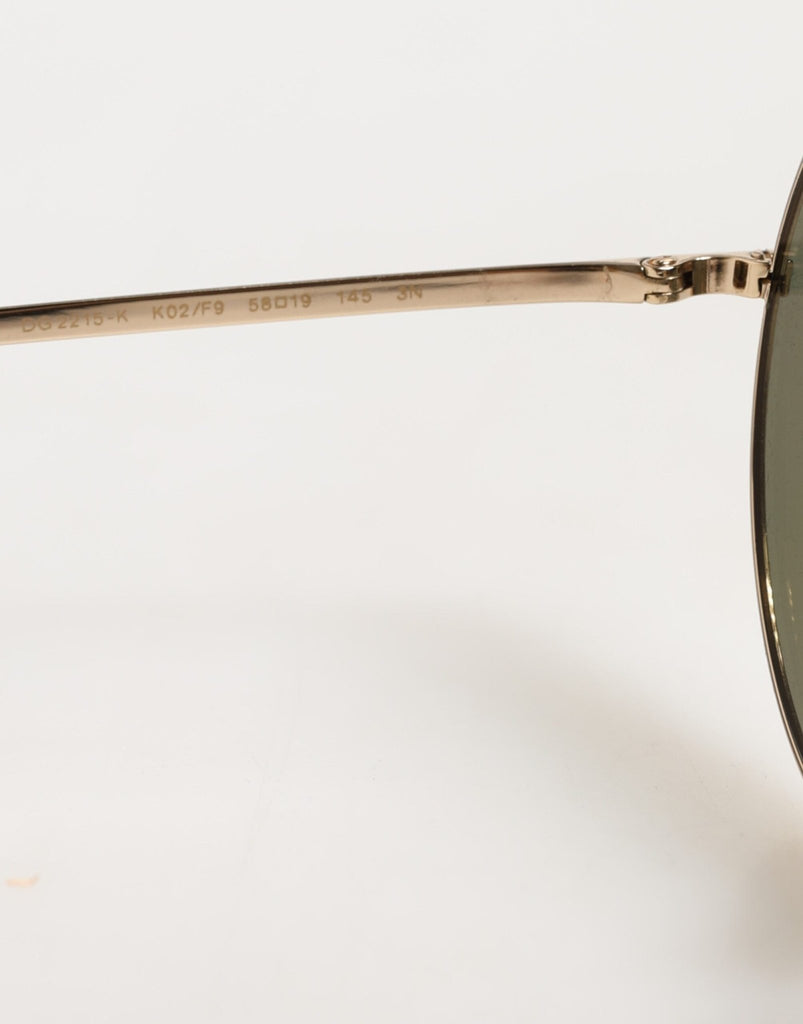 Dolce & Gabbana Gold Metal Round Shades Eyewear Sunglasses - Beyzy Store - Dolce & Gabbana