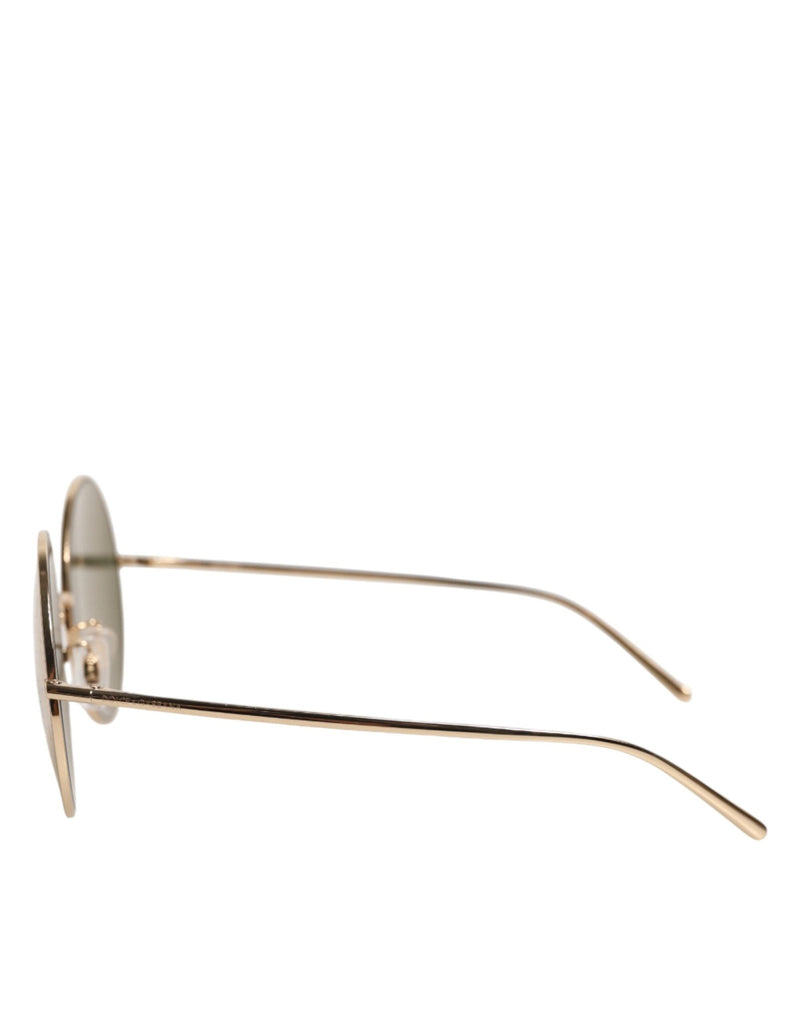 Dolce & Gabbana Gold Metal Round Shades Eyewear Sunglasses - Beyzy Store - Dolce & Gabbana