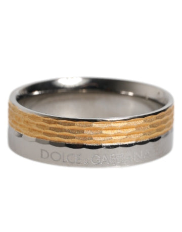 Dolce & Gabbana Gold Silver Tone Real Brass DG Logo Ring - Beyzy Store - Dolce & Gabbana