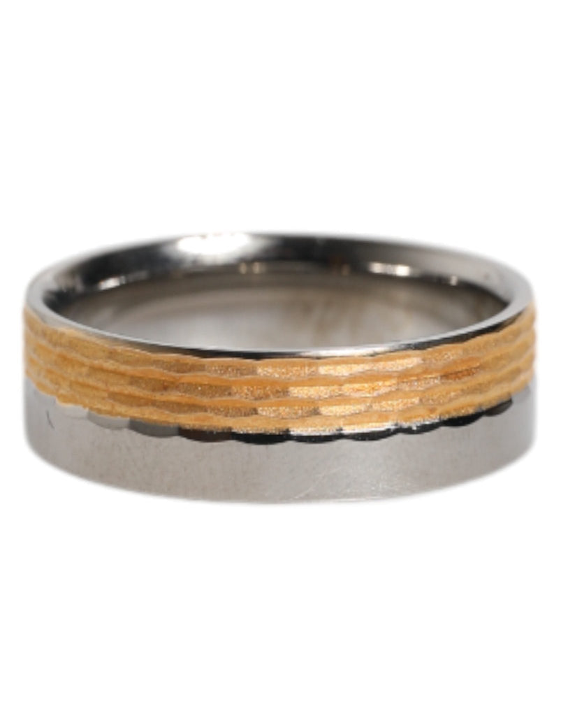 Dolce & Gabbana Gold Silver Tone Real Brass DG Logo Ring - Beyzy Store - Dolce & Gabbana