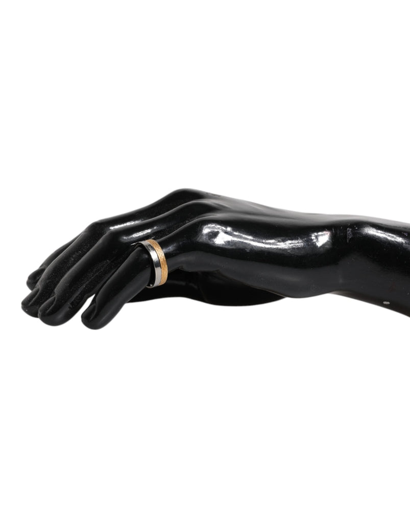 Dolce & Gabbana Gold Silver Tone Real Brass DG Logo Ring - Beyzy Store - Dolce & Gabbana