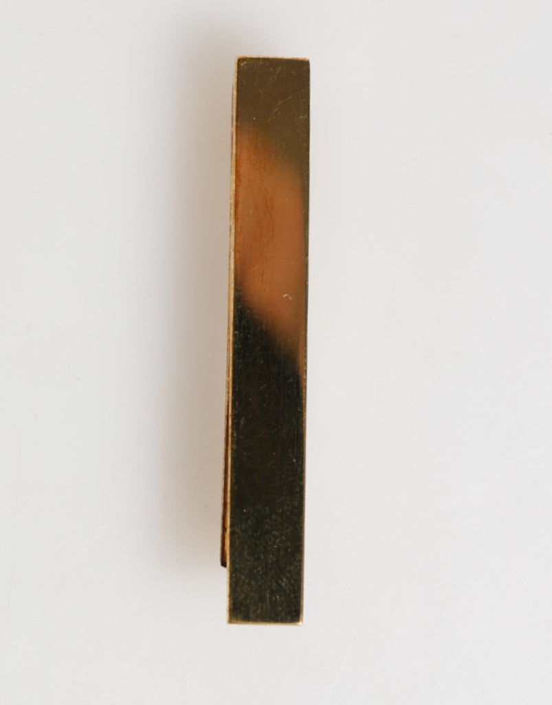 Dolce & Gabbana Gold Tone Brass Logo Branded Men Accessory Tie Clip Bar - Beyzy Store - Dolce & Gabbana