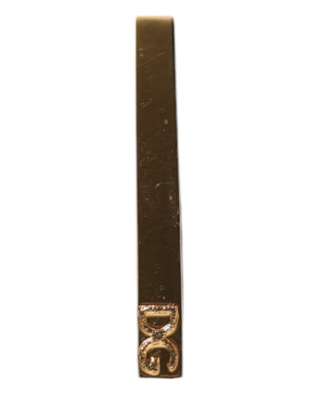Dolce & Gabbana Gold Tone Brass Logo Branded Tie Clip Bar - Beyzy Store - Dolce & Gabbana