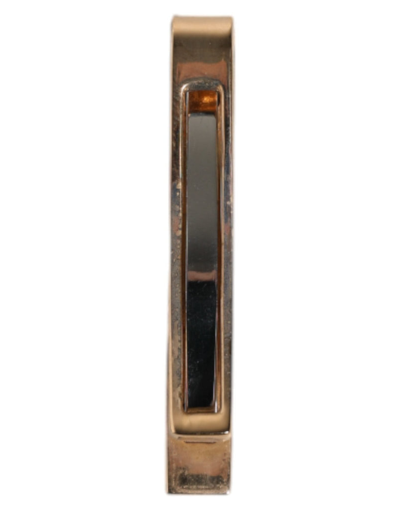 Dolce & Gabbana Gold Tone Brass Logo Branded Tie Clip Bar - Beyzy Store - Dolce & Gabbana